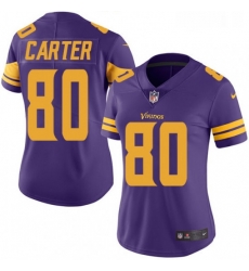 Womens Nike Minnesota Vikings 80 Cris Carter Elite Purple Rush Vapor Untouchable NFL Jersey Womens Nike Minnesota Vikings 80 Cris Carter Elite Purple Rush Vapor Untouchable NFL Jersey