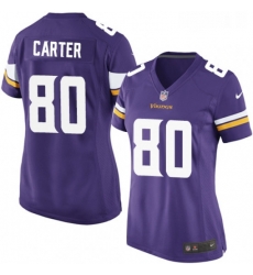 Womens Nike Minnesota Vikings 80 Cris Carter Game Purple Team Color NFL Jersey Womens Nike Minnesota Vikings 80 Cris Carter Game Purple Team Color NFL Jersey