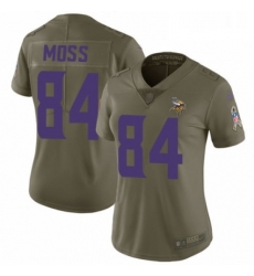 Womens Nike Minnesota Vikings 84 Randy Moss Limited Olive 2017 Salute to Service NFL Jersey Womens Nike Minnesota Vikings 84 Randy Moss Limited Olive 2017 Salute to Service NFL Jersey