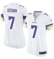 women Nike Minnesota Vikings #7 Case Keenum White Team Color NFL Jersey women Nike Minnesota Vikings #7 Case Keenum White Team Color NFL Jersey