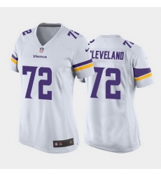women ezra cleveland minnesota vikings white game jersey women ezra cleveland minnesota vikings white game jersey