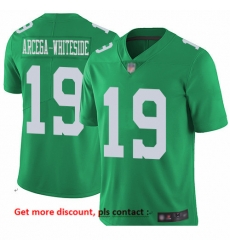 Eagles 19 JJ Arcega Whiteside Green Men Stitched Football Limited Rush Jersey Eagles 19 JJ Arcega Whiteside Green Men Stitched Football Limited Rush Jersey