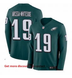 Eagles 19 JJ Arcega Whiteside Midnight Green Team Color Men Stitched Football Limited Therma Long Sleeve Jersey Eagles 19 JJ Arcega Whiteside Midnight Green Team Color Men Stitched Football Limited Therma Long Sleeve Jersey