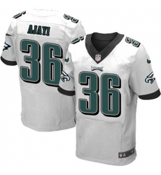 Men Nike Eagles #36 Jay Ajayi White Stitched NFL New Elite Jersey Men Nike Eagles #36 Jay Ajayi White Stitched NFL New Elite Jersey