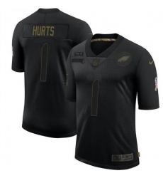 Men Nike Jalen Hurts Philadelphia Eagles Limited Black 2020 Salute To Service NFL Jersey Men Nike Jalen Hurts Philadelphia Eagles Limited Black 2020 Salute To Service NFL Jersey