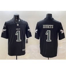 Men Philadelphia Eagles 1 Jalen Hurts Black Fashion New Vapor Untouchable Limited Stitched Football Jersey Men Philadelphia Eagles 1 Jalen Hurts Black Fashion New Vapor Untouchable Limited Stitched Football Jersey