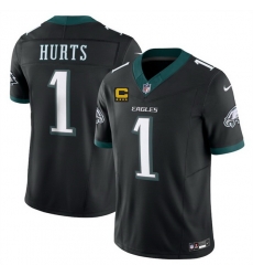 Men Philadelphia Eagles 1 Jalen Jurts Black 2025 F U S E With 4 Star C Patch Vapor Untouchable Limited Throwback Stitched Football Jersey Men Philadelphia Eagles 1 Jalen Jurts Black 2025 F U S E With 4 Star C Patch Vapor Untouchable Limited Throwback Stitched Football Jersey