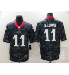 Men Philadelphia Eagles 11 A J Brown Camo Limited Stitched Jerse Men Philadelphia Eagles 11 A J Brown Camo Limited Stitched Jerse