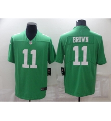 Men Philadelphia Eagles 11 A J Brown Green Vapor Untouchable Limited Stitched jersey Men Philadelphia Eagles 11 A J Brown Green Vapor Untouchable Limited Stitched jersey