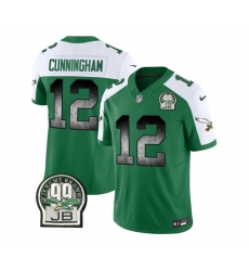 Men Philadelphia Eagles 12 Randall Cunningham Green White 2023 F U S E Throwback Vapor Untouchable Limited Stitched Football Jersey Men Philadelphia Eagles 12 Randall Cunningham Green White 2023 F U S E Throwback Vapor Untouchable Limited Stitched Football Jersey