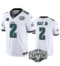 Men Philadelphia Eagles 2 Darius Slay JR White 2024 NFC Est Champions With 3 Star C Patch F U S E Vapor Untouchable Limited Stitched Football Jersey Men Philadelphia Eagles 2 Darius Slay JR White 2024 NFC Est Champions With 3 Star C Patch F U S E Vapor Untouchable Limited Stitched Football Jersey