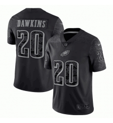 Men Philadelphia Eagles 20 Brian Dawkins Black Reflective Limited Stitched Jersey Men Philadelphia Eagles 20 Brian Dawkins Black Reflective Limited Stitched Jersey