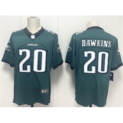 Men Philadelphia Eagles 20 Brian Dawkins Green 2024 New Vapor Untouchable Limited Stitched Football Jersey