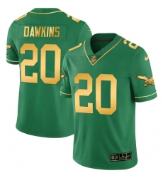 Men Philadelphia Eagles 20 Brian Dawkins Green Gold Vapor Untouchable Limited Stitched Jersey Men Philadelphia Eagles 20 Brian Dawkins Green Gold Vapor Untouchable Limited Stitched Jersey