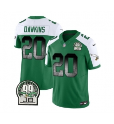 Men Philadelphia Eagles 20 Brian Dawkins Green White 2023 F U S E Throwback Vapor Untouchable Limited Stitched Football Jersey Men Philadelphia Eagles 20 Brian Dawkins Green White 2023 F U S E Throwback Vapor Untouchable Limited Stitched Football Jersey
