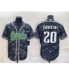 Men Philadelphia Eagles 20 Brian Dawkins Grey Camo With Patch Cool Base Stitched Baseball Jersey Men Philadelphia Eagles 20 Brian Dawkins Grey Camo With Patch Cool Base Stitched Baseball Jersey
