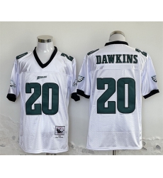 Men Philadelphia Eagles 20 Brian Dawkins White Stitched Football Jersey Men Philadelphia Eagles 20 Brian Dawkins White Stitched Football Jersey