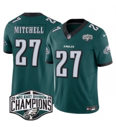 Men Philadelphia Eagles 27 Quinyon Mitchell Green 2024 New NFC East Champions F U S E Vapor Untouchable Limited Stitched Football Jersey Men Philadelphia Eagles 27 Quinyon Mitchell Green 2024 New NFC East Champions F U S E Vapor Untouchable Limited Stitched Football Jersey