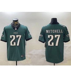 Men Philadelphia Eagles 27 Quinyon Mitchell Green Vapor Untouchable Limited Stitched Football Jersey Men Philadelphia Eagles 27 Quinyon Mitchell Green Vapor Untouchable Limited Stitched Football Jersey