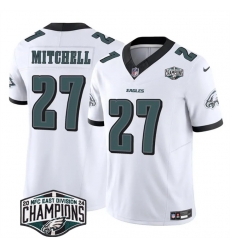 Men Philadelphia Eagles 27 Quinyon Mitchell White 2024 New NFC East Champions F U S E Vapor Untouchable Limited Stitched Football Jersey Men Philadelphia Eagles 27 Quinyon Mitchell White 2024 New NFC East Champions F U S E Vapor Untouchable Limited Stitched Football Jersey