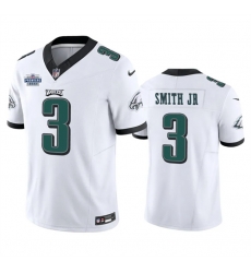 Men Philadelphia Eagles 3 Nolan Smith JR White 2023 F U S E With Prem1ere Patch Vapor Untouchable Limited Stitched Football Jersey Men Philadelphia Eagles 3 Nolan Smith JR White 2023 F U S E With Prem1ere Patch Vapor Untouchable Limited Stitched Football Jersey