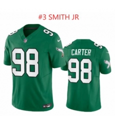 Men Philadelphia Eagles #3 Smith JR Green 2023 F U S E Vapor Untouchable Stitched Football Jersey Men Philadelphia Eagles #3 Smith JR Green 2023 F U S E Vapor Untouchable Stitched Football Jersey