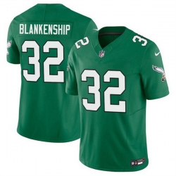 Men Philadelphia Eagles 32 Reed Blankenship Kelly Green 2025 F U S E  Vapor Untouchable Limited Throwback Stitched Football Jersey