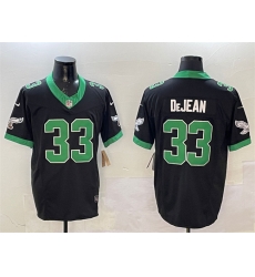 Men Philadelphia Eagles 33 Cooper DeJean Black F U S E Vapor Untouchable Limited Stitched Football Jersey Men Philadelphia Eagles 33 Cooper DeJean Black F U S E Vapor Untouchable Limited Stitched Football Jersey