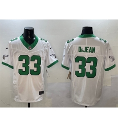 Men Philadelphia Eagles 33 Cooper DeJean White F U S E Vapor Untouchable Limited Stitched Football Jersey Men Philadelphia Eagles 33 Cooper DeJean White F U S E Vapor Untouchable Limited Stitched Football Jersey
