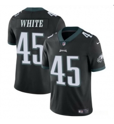 Men Philadelphia Eagles 45 Devin White Black Vapor Untouchable Limited Stitched Football Jersey Men Philadelphia Eagles 45 Devin White Black Vapor Untouchable Limited Stitched Football Jersey