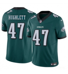 Men Philadelphia Eagles 47 Charley Hughlett Green 2024 New F U S E Vapor Untouchable Limited Stitched Football Jersey Men Philadelphia Eagles 47 Charley Hughlett Green 2024 New F U S E Vapor Untouchable Limited Stitched Football Jersey