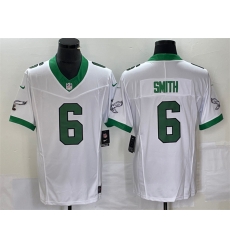 Men Philadelphia Eagles 6 DeVonta Smith White 2023 F U S E Vapor Untouchable Stitched Football Jersey Men Philadelphia Eagles 6 DeVonta Smith White 2023 F U S E Vapor Untouchable Stitched Football Jersey