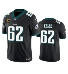 Men Philadelphia Eagles 62 Jason Kelce Black 2023 F U S E With 4 Star C Patch Vapor Untouchable Limited Stitched Football Jersey Men Philadelphia Eagles 62 Jason Kelce Black 2023 F U S E With 4 Star C Patch Vapor Untouchable Limited Stitched Football Jersey