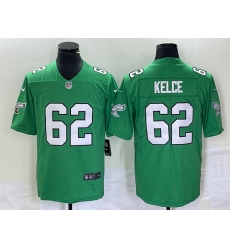 Men Philadelphia Eagles 62 Jason Kelce Green Stitched Football Jersey Men Philadelphia Eagles 62 Jason Kelce Green Stitched Football Jersey