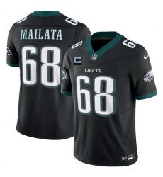 Men Philadelphia Eagles 68 Jordan Mailata Black 2025 F U S E With 2 Star C Patch Vapor Untouchable Limited Throwback Stitched Football Jersey Men Philadelphia Eagles 68 Jordan Mailata Black 2025 F U S E With 2 Star C Patch Vapor Untouchable Limited Throwback Stitched Football Jersey