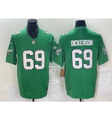 Men Philadelphia Eagles 69 Landon Dickerson Green 2023 F U S E Vapor Untouchable Stitched Football Jersey Men Philadelphia Eagles 69 Landon Dickerson Green 2023 F U S E Vapor Untouchable Stitched Football Jersey