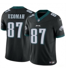 Men Philadelphia Eagles 87 C J Uzomah Black 2023 F U S E Vapor Untouchable Limited Stitched Football Jersey Men Philadelphia Eagles 87 C J Uzomah Black 2023 F U S E Vapor Untouchable Limited Stitched Football Jersey
