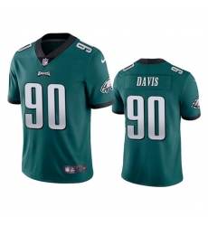 Men Philadelphia Eagles 90 Jordan Davis Green Vapor Untouchable Limited Stitched Jersey Men Philadelphia Eagles 90 Jordan Davis Green Vapor Untouchable Limited Stitched Jersey