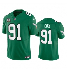 Men Philadelphia Eagles 91 Fletcher Cox Green 2023 F U S E With C Patch Vapor Untouchable Stitched Football Jersey Men Philadelphia Eagles 91 Fletcher Cox Green 2023 F U S E With C Patch Vapor Untouchable Stitched Football Jersey