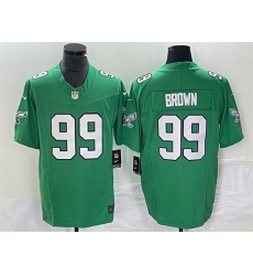 Men Philadelphia Eagles 99 Jerome Brown Green 2023 F U S E Vapor Untouchable Stitched Football Jersey Men Philadelphia Eagles 99 Jerome Brown Green 2023 F U S E Vapor Untouchable Stitched Football Jersey