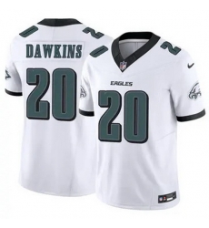 Men Philadelphia Eagles Brian Dawkins #20 White F U S E Stitched NFL Jersey Men Philadelphia Eagles Brian Dawkins #20 White F U S E Stitched NFL Jersey