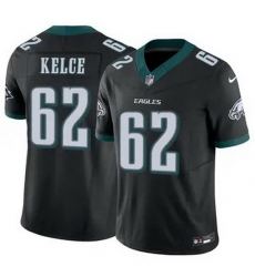 Men Philadelphia Eagles Jason Kelce #62 Black F U S E Stitched NFL Jersey Men Philadelphia Eagles Jason Kelce #62 Black F U S E Stitched NFL Jersey