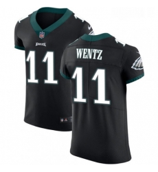 Mens Nike Philadelphia Eagles 11 Carson Wentz Black Alternate Vapor Untouchable Elite Player NFL Jersey Mens Nike Philadelphia Eagles 11 Carson Wentz Black Alternate Vapor Untouchable Elite Player NFL Jersey
