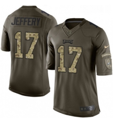Mens Nike Philadelphia Eagles 17 Alshon Jeffery Elite Green Salute to Service NFL Jersey Mens Nike Philadelphia Eagles 17 Alshon Jeffery Elite Green Salute to Service NFL Jersey