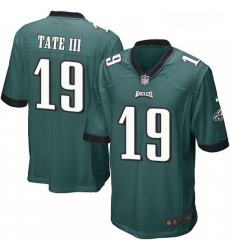 Mens Nike Philadelphia Eagles 19 Golden Tate III Game Midnight Green Team Color NFL Jerse Mens Nike Philadelphia Eagles 19 Golden Tate III Game Midnight Green Team Color NFL Jerse