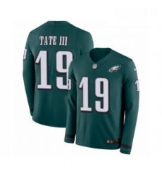 Mens Nike Philadelphia Eagles 19 Golden Tate III Limited Green Therma Long Sleeve NFL Jersey Mens Nike Philadelphia Eagles 19 Golden Tate III Limited Green Therma Long Sleeve NFL Jersey