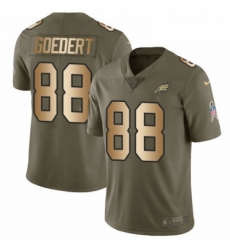 Mens Nike Philadelphia Eagles 88 Dallas Goedert Limited Olive Gold 2017 Salute to Service NFL Jersey Mens Nike Philadelphia Eagles 88 Dallas Goedert Limited Olive Gold 2017 Salute to Service NFL Jersey