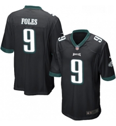 Mens Nike Philadelphia Eagles 9 Nick Foles Game Black Alternate NFL Jersey Mens Nike Philadelphia Eagles 9 Nick Foles Game Black Alternate NFL Jersey