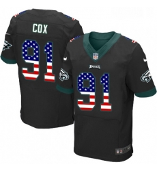 Mens Nike Philadelphia Eagles 91 Fletcher Cox Elite Black Alternate USA Flag Fashion NFL Jersey Mens Nike Philadelphia Eagles 91 Fletcher Cox Elite Black Alternate USA Flag Fashion NFL Jersey