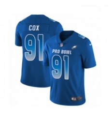Mens Nike Philadelphia Eagles 91 Fletcher Cox Limited Royal Blue NFC 2019 Pro Bowl NFL Jersey Mens Nike Philadelphia Eagles 91 Fletcher Cox Limited Royal Blue NFC 2019 Pro Bowl NFL Jersey